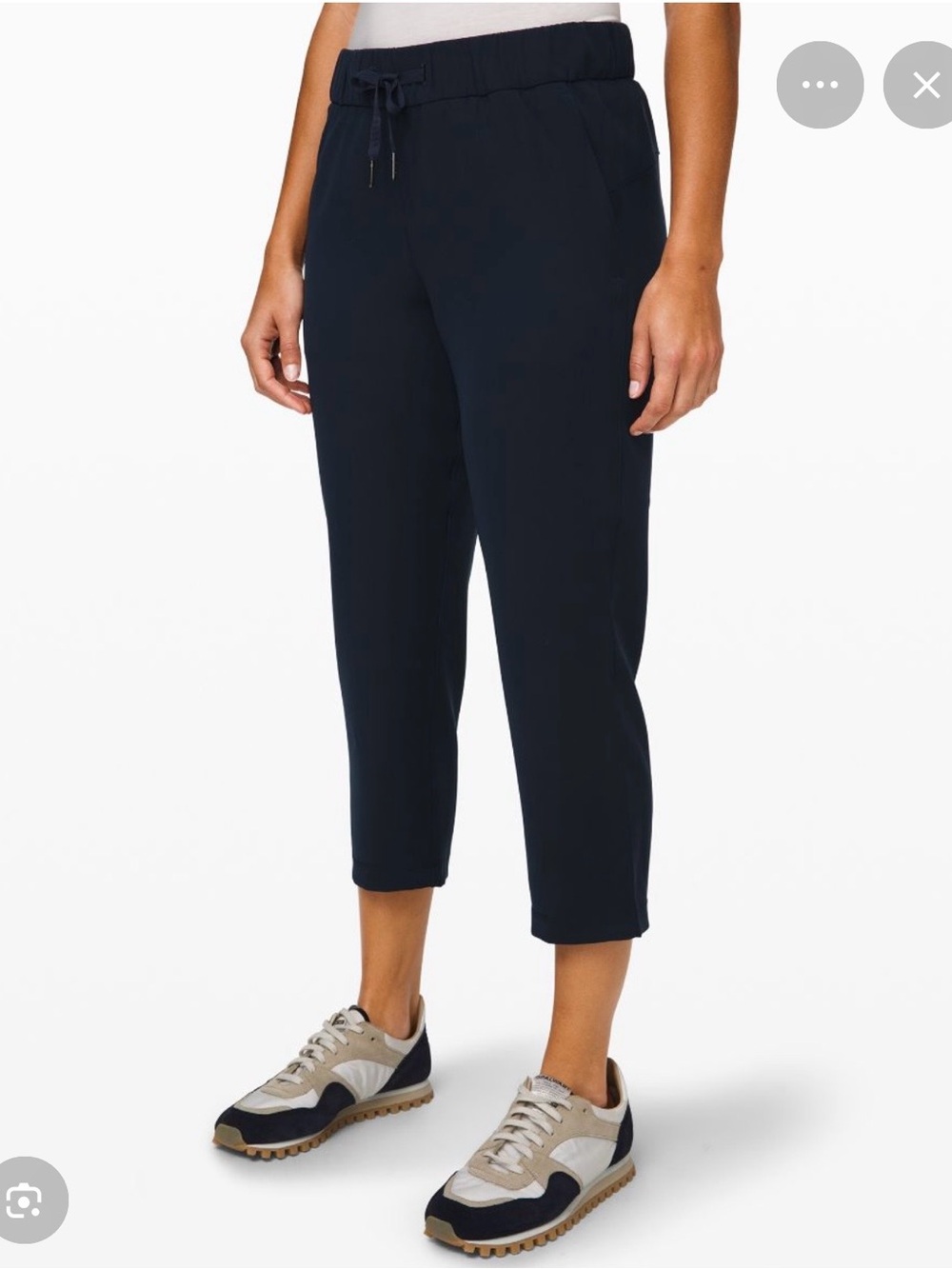 lululemon athletica Navy Cropped Drawstring Pants